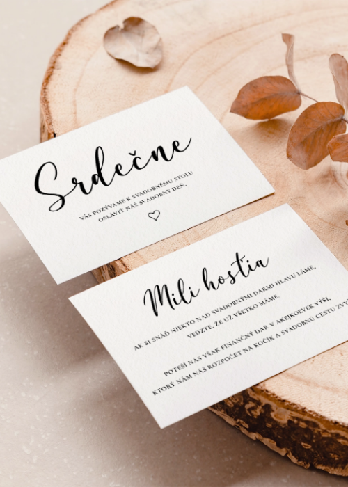 Two business cards mockup with natural colors for minimal branding design concept